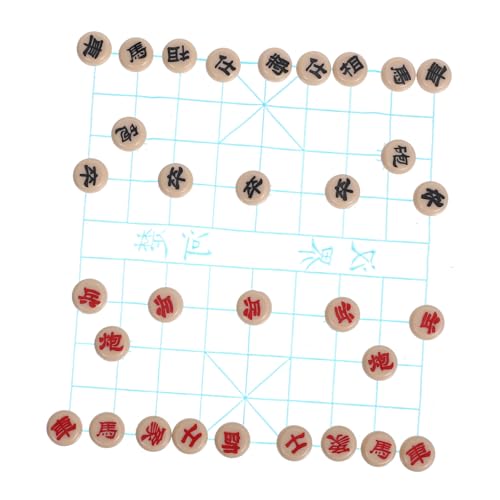 UPKOCH 1 Set Miniatur Puppenhaus Zubehör Für Chinesische Schachspiele Tragbares Schachfiguren Set Für Die Puppenhaus Dekoration Traditionelle Chinesische Spiele von UPKOCH