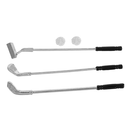 UPKOCH 1 Set Minigolfbälle Simulator Spiele Spielgeräte Für Draußen Miniatur Golf Pflanzenzubehör Ornamente Für Draußen Golfball Mini Hausdekoration Schwarze Legierung von UPKOCH