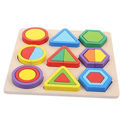 UPKOCH Holzbausteine-Spielzeug 100-teiliges Puzzle-Set Mit Geometrischen Formen Für Das Frühe Lernen Von Kindern von UPKOCH