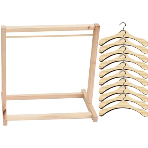 UPKOCH 1 Set Puppen Kleiderbügel Aus Holz Puppenkleiderbügel Puppenschrank Rockbügel Puppenmantel Organisation Puppenkleiderständer Mini Möbel Puppenkleiderbügel Puppenwagen UPKOCH 1 Set Puppen Kleiderbügel Aus Holz Puppenkleiderbügel Puppenschrank Rockbügel Puppenmantel Organisation Puppenkleiderständer Mini Möbel Puppenkleiderbügel Puppenwagen von UPKOCH