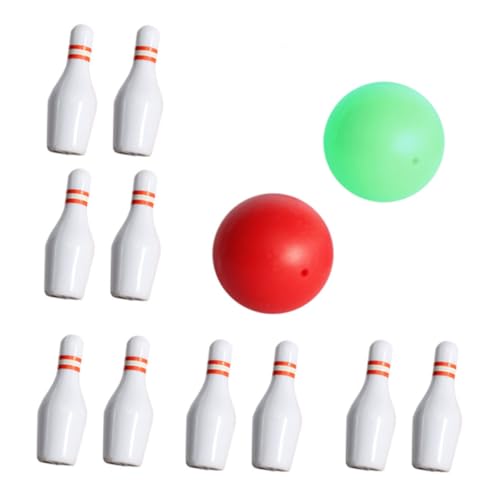 UPKOCH 1 Set Puppenhaus Bowling Mini Soft Bowling Pins Für Kleine Bowling Pins Für Den Innenbereich Puppenhaus Bowlingkugel Bowling Dekoration Kleine Bowlingkugeln Desktop von UPKOCH