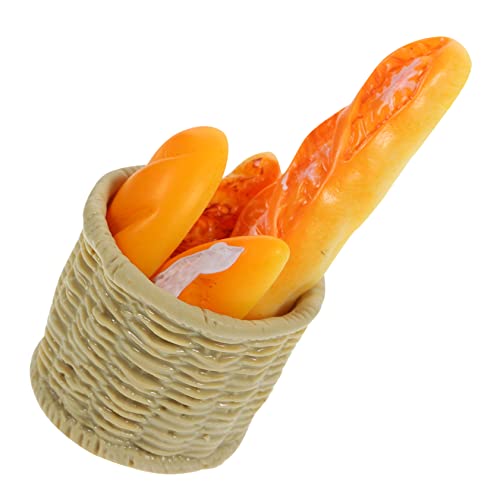 UPKOCH 1 Set Puppenhaus Brot Dekoration Ornamente Zum Basteln Ornamente Für Spielzeughaus Modelle Mini DIY Mini Lebensmittel Mini Brotkorb Winzige Lebensmittel von UPKOCH