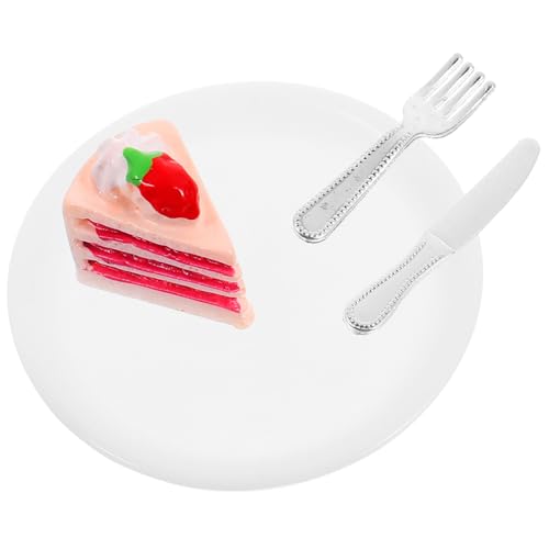 UPKOCH Set Mit Miniatur-Kuchen- Und Tellermodellen Für Jungen Und Mädchen Puppenhaus-Miniatur-Miniatur-lebensmittelspielzeug UPKOCH Set Mit Miniatur-Kuchen- Und Tellermodellen Für Jungen Und Mädchen Puppenhaus-Miniatur-Miniatur-lebensmittelspielzeug von UPKOCH