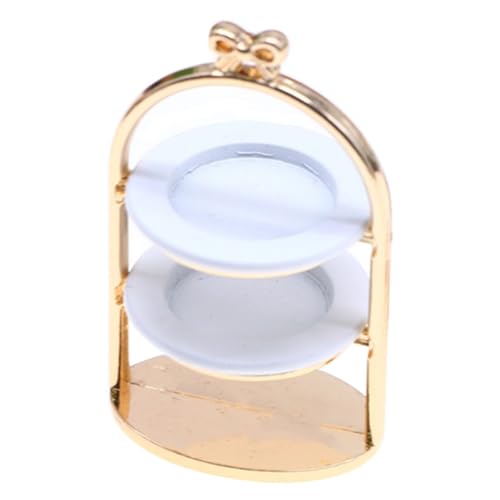 UPKOCH Runder Dessertständer Aus Metall Miniatur-kuchenständer Fürs Puppenhaus Eleganter 2-stufiger Cupcake- UPKOCH Runder Dessertständer Aus Metall Miniatur-kuchenständer Fürs Puppenhaus Eleganter 2-stufiger Cupcake- von UPKOCH