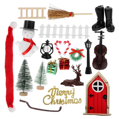 UPKOCH 1 Set Puppenhaus Weihnachtsfeentüren Babypuppenzubehör Puppenwagen Weihnachtsbabypuppenzeug Miniatur Weihnachtsbaum Mini Weihnachtskranz Miniatur Hauspuppen Kit Aus UPKOCH 1 Set Puppenhaus Weihnachtsfeentüren Babypuppenzubehör Puppenwagen Weihnachtsbabypuppenzeug Miniatur Weihnachtsbaum Mini Weihnachtskranz Miniatur Hauspuppen Kit Aus von UPKOCH