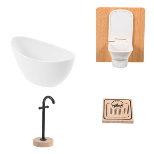 UPKOCH 1 Set Puppenhaus-miniaturen, Toiletten, Badewanne, Bodenhahn, Mini-Requisiten, Miniatur-badezimmermöbel, Puppenhaus-bademöbel Im Maßstab 1:12 Für Puppenhaus-Badezimmer-zubehör UPKOCH 1 Set Puppenhaus-miniaturen, Toiletten, Badewanne, Bodenhahn, Mini-Requisiten, Miniatur-badezimmermöbel, Puppenhaus-bademöbel Im Maßstab 1:12 Für Puppenhaus-Badezimmer-zubehör von UPKOCH