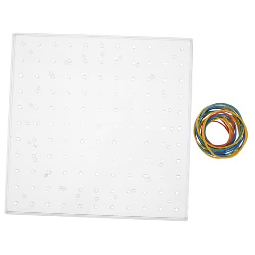 UPKOCH 1 Set Schüler Pinnwand Geoboard Vorschul Geoboard Kreatives Spiel Geoboard Bastelwerkzeug Geoboard Für Die Fantasie Pädagogisches Kunststoff Geoboard Stecktafel von UPKOCH