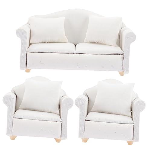 UPKOCH Puppenhaus-zubehör Im Maßstab 1/12 Miniatur-Sofa-Set Kissen Weißer Baumwollstoff Für Dekorationen UPKOCH Puppenhaus-zubehör Im Maßstab 1/12 Miniatur-Sofa-Set Kissen Weißer Baumwollstoff Für Dekorationen von UPKOCH