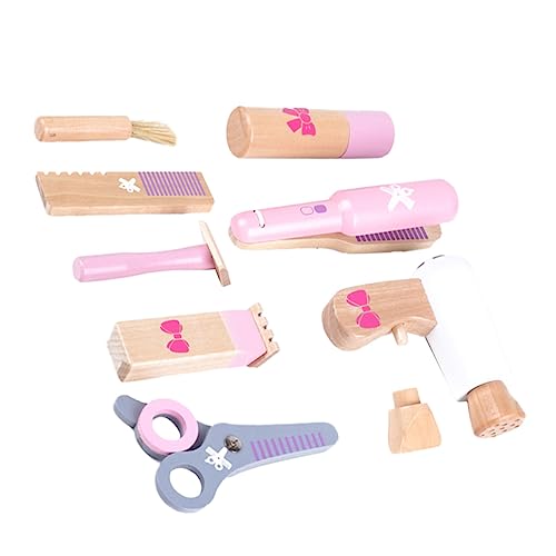 UPKOCH 1 Set Simulation Haarschnitt Tasche Für Kleinkinder Mädchen Spielhaus Friseur Simulation Haarschneider Friseur Smart Holz Haarschnitt Versorgung Cartoon Haarschneider Aus Holz von UPKOCH