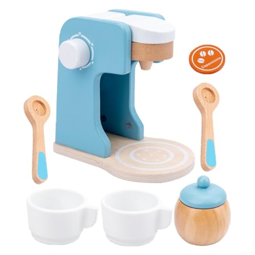 UPKOCH Spielzeug-kaffeemaschinen-Set Für Kinder Küchengeräte Aus Holz Für Kinder Kaffeemaschine Spielzeug Für Kleinkinder von UPKOCH