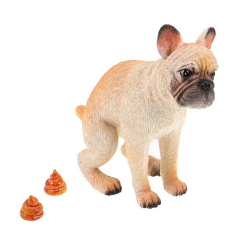 UPKOCH 1 Set Statue Einer Kackenden Französischen Bulldogge Lustige Hundefigur Aus Kunstharz Dekoration Für Zuhause Und Das Büro Für Den Wohnzimmer/Eingangsbereich Schreibtisch von UPKOCH
