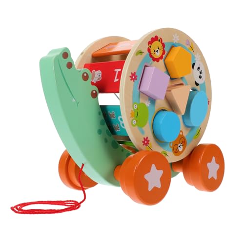 UPKOCH 1 Set Traktor Geometrische Formen Sortierspielzeug Sortierauto Spiele Für Kleinkinder Lernspielzeug Kleinkindspielzeug Spiel Geometrische Figur Sortieren Holz von UPKOCH