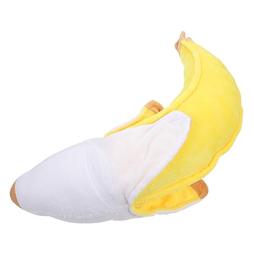 UPKOCH 1 Stück Bananenkissen Das Tier Kuscheltiere Für Kinderspielzeug Dekokissen Für Couch Kinderkissen Bettkissen Geschälte Banane Plüschtier Gelb Pp Baumwolle von UPKOCH