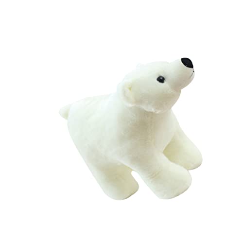 UPKOCH 1 Stück Cartoon-Bär-Puppe eisbären Kuscheltier car Ornament Polar Bear Plush Toy Birthday Sofa Decorations Sofadekorationen Plüschpuppe Eisbär-Puppe Weiß von UPKOCH