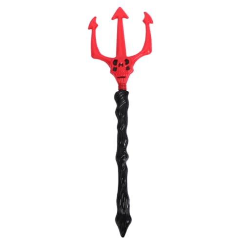 UPKOCH 1stück Halloween Trident Cosplay Requisite Teufelswaffe Für Halloween-Party Und Kostüm-Dekoration Für Spukhaus Und Kostüme von UPKOCH