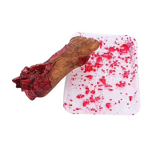 UPKOCH 1 Stück Halloween-Trickspielzeug gefälschte Snacks blutig Reißzähne Fake-Halloween Spinne Halloween Halloween Toys Halloween Party Dekoration Halloween-Körperteile rot von UPKOCH