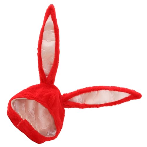 UPKOCH 1 Stück Hasenohren Mütze Laufmütze Halloween Hasenohren Party Kostümzubehör Alberne Mütze Kostüme Lustige Geburtstagsmütze Damenmütze Einhorn Mütze Kit von UPKOCH