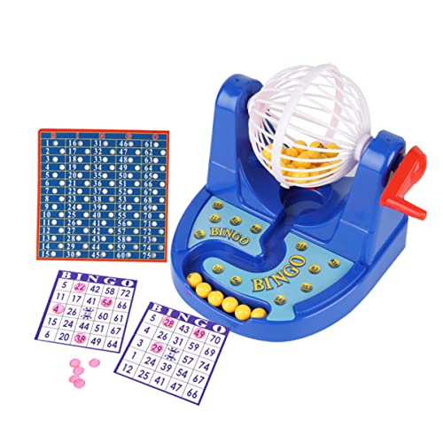 UPKOCH 1 Stück Simulierte Bingo Spielziehung Maschine für Geeignet für Jahre und Älter Fördert Kreativität und Geschicklichkeit Blau von UPKOCH
