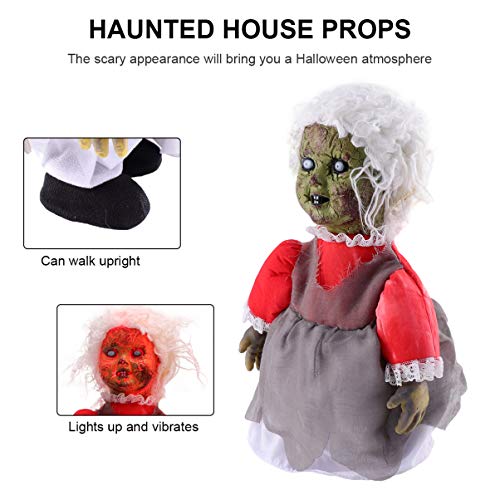UPKOCH 1 Stück Sprachaktivierte Induktions-laufpuppe Wandelnde Halloween-Puppe Verfolgt Gehen Bewegung Halloween Kniffliges Stimme Erwachsene Aufdecken Wirklich Plastik von UPKOCH