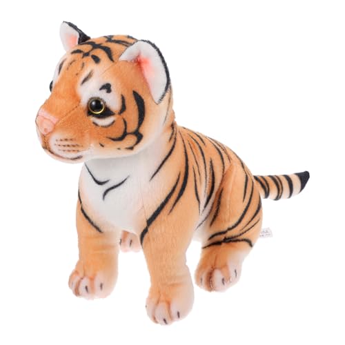 UPKOCH 1 Stück Tiger Plüschtier Tigerpuppe Puppenverzierung Kinderspielzeug Tigerjahrverzierung Ausgestopfter Tiger Plüsch-Tiger-Puppe Tiger Puppe Pp Baumwolle von UPKOCH