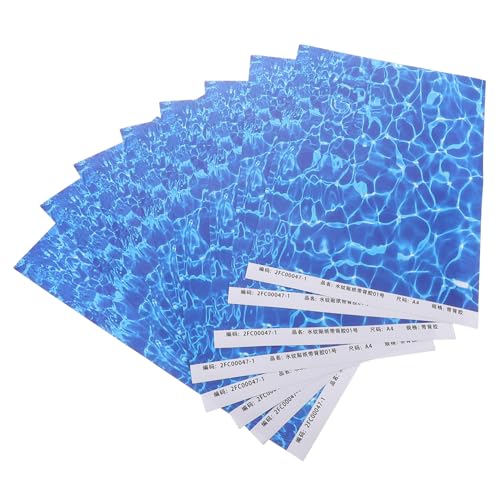 UPKOCH 10 Blatt Wassermusterpapier Aquarium Hintergrund Tapete Wasser Hintergrund Poster Papier Basteln Hof Hintergrund Schwimmbad Hintergrund Wasser Tapete Blauer UPKOCH 10 Blatt Wassermusterpapier Aquarium Hintergrund Tapete Wasser Hintergrund Poster Papier Basteln Hof Hintergrund Schwimmbad Hintergrund Wasser Tapete Blauer von UPKOCH