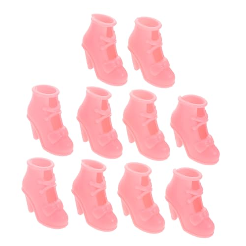 UPKOCH 10 Paar Miniatur-high Heels: Winziges Spielzeug Passend Für 40 cm Große Puppen – Robuste Sandalen Aus Rosa Kunststoff – Stilvolle Miniatur-Schuhe – Puppen-anziehzubehör UPKOCH 10 Paar Miniatur-high Heels: Winziges Spielzeug Passend Für 40 cm Große Puppen – Robuste Sandalen Aus Rosa Kunststoff – Stilvolle Miniatur-Schuhe – Puppen-anziehzubehör von UPKOCH