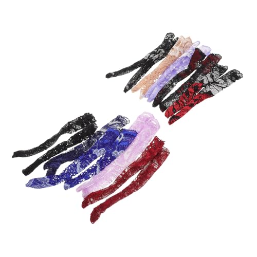 UPKOCH 10 Paare Puppensocken Lange Strümpfe mit Spitzenrand Für American Dolls Doll Accessories Tights DIY Puppenzubehör Erweiterte Kreative Kombination von UPKOCH