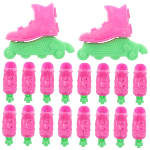 UPKOCH Leichte Und Tragbare Mini-Rollschuhe Für Puppen – 10 Sets Für Puppenherstellungsbedarf Und Spielzeugsammlung von UPKOCH