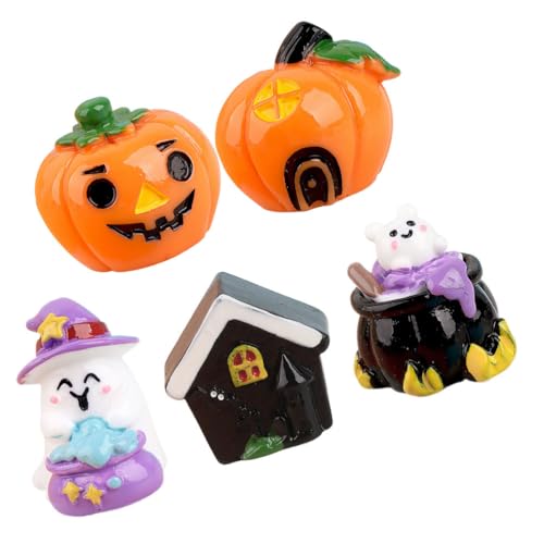 UPKOCH 10 STK Kürbis-Geist-Ornament Miniatur-Dinge Mini-Hausverzierung kleines Puppenhaus-Dekor Halloween Dekoration miniaturfiguren Halloween-Charme Halloween-Miniaturbausatz Harz von UPKOCH