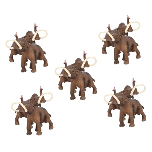 UPKOCH 10 STK Simuliertes Mammut Mini-Tiere Simuliertes Wildtiermodell Wildes Tier Plastikspiele Mini-plastiktiere Mini-Figur Simulation Von Wildtieren Kind Schreibtisch PVC Einstellen von UPKOCH
