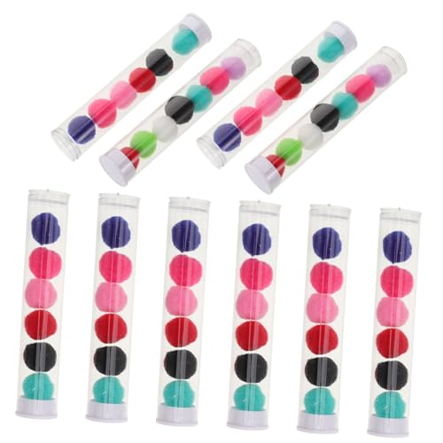 UPKOCH 10 Sätze Schallplattenröhre Wasser Sieb Körper Schwimmbad Halter Nicht Flasche Haken Kindergarten-Layout-Requisite Kleiner Pompon in Tuben Kleiner Bommel Kindergarten-Pompom Plüsch von UPKOCH