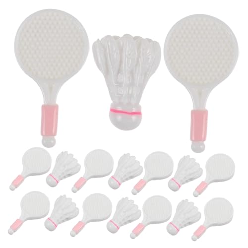 UPKOCH 10 Sätze Teiliges Badminton Schläger mit Federbällen Langlebige Puppenhaus Deko Künstlerisch Gestaltete Accessoires für Puppen und Kleine Figuren UPKOCH 10 Sätze Teiliges Badminton Schläger mit Federbällen Langlebige Puppenhaus Deko Künstlerisch Gestaltete Accessoires für Puppen und Kleine Figuren von UPKOCH