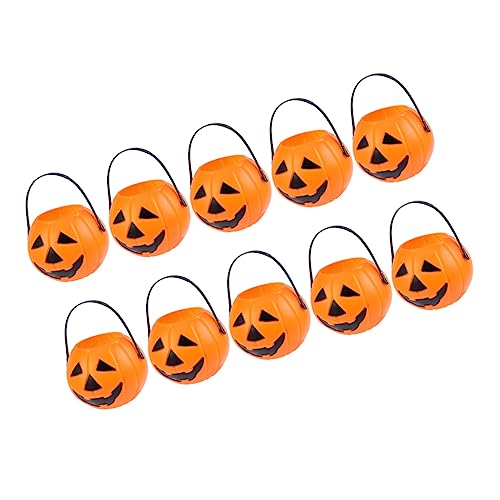 UPKOCH 10 Stücke Mini 7cm Halloween Kürbis Trick oder Treat Eimer für Orange Kunststoff Süßigkeiten UPKOCH 10 Stücke Mini 7cm Halloween Kürbis Trick oder Treat Eimer für Orange Kunststoff Süßigkeiten von UPKOCH