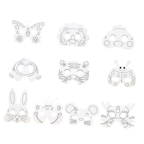 UPKOCH 10er Set Tiermasken Zum Basteln Für DIY Ausmalmasken Für Kostümpartys Geburtstagsfeiern Und Karneval Fantasievolle Papiermasken Verschiedenen Tierdesigns UPKOCH 10er Set Tiermasken Zum Basteln Für DIY Ausmalmasken Für Kostümpartys Geburtstagsfeiern Und Karneval Fantasievolle Papiermasken Verschiedenen Tierdesigns von UPKOCH
