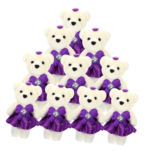 UPKOCH 10stücke Teiliges Plüschbären Für Hochzeitsdekoration Süße Cartoon Bären Für Blumensträuße Und Hochzeitsautos Geschenkideen Für Valentinstag Und Feiern von UPKOCH