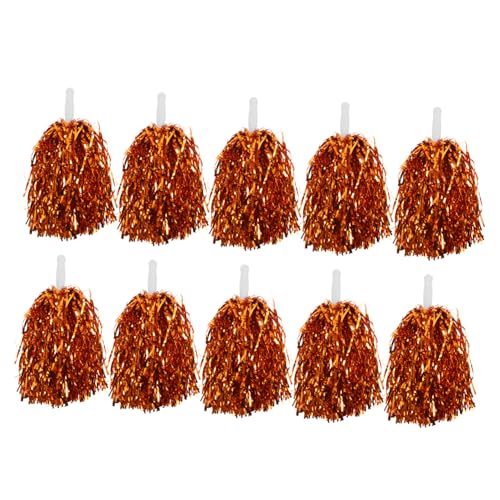 UPKOCH 10 Stück Cheerleading-Pompons Kader Prost jubeln poms hand blumen Name mit Hostess Cheerleader-Zubehör tägliche Sport-Requisiten Leistungsqualitäten PET、ABS Golden UPKOCH 10 Stück Cheerleading-Pompons Kader Prost jubeln poms hand blumen Name mit Hostess Cheerleader-Zubehör tägliche Sport-Requisiten Leistungsqualitäten PET、ABS Golden von UPKOCH