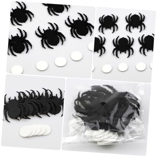 UPKOCH 10 Stück Filz Spinnen Patch Dekorationen Nagelaufkleber Halloween Aufkleber Dekoration Halloween Spinnen Aufkleber Fensteraufkleber Halloween Fensteraufkleber Halloween von UPKOCH