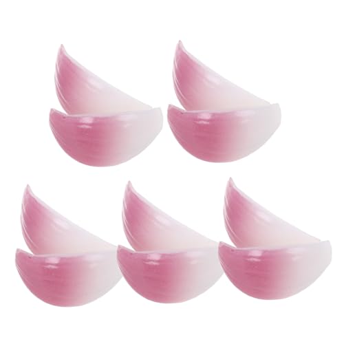 UPKOCH 10 Stück Gemüsemodell Kleine Zwiebeln Zur Dekoration Zwiebelmodelle Cartoon Zwiebelfiguren Künstliche Kleine Zwiebelscheiben Modellzwiebeln Foto Requisiten Gefälschte von UPKOCH