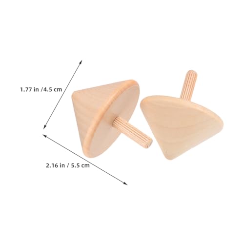 UPKOCH 10 Stück Holzkreisel Für Kinder: DIY-malsets, Lernspielzeug Für Kleinkinder – Lustige Verbessern Die Hand-Auge-koordination von UPKOCH