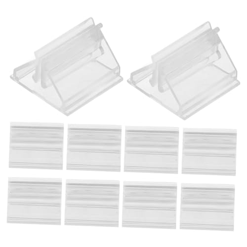 UPKOCH 10 Stück Kartenständer Spielkarten Spielkartentablett Kartenhalter Für Kartenspiele Spielkartenhalter Etui Spielkartenordner Tisch Schildhalter Kunststoff Transparent von UPKOCH