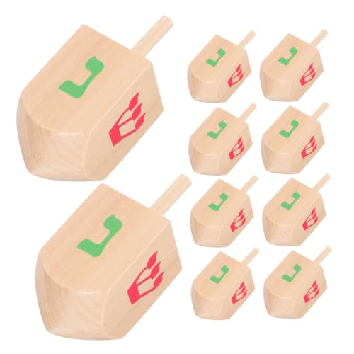 UPKOCH 10 Stück Kreiselspielzeug Für Holzkreisel Drehen Sich Babyspielzeug Aus Holz Dreidel Chanukka-Dekorationen Für Zu Hause Hölzern UPKOCH 10 Stück Kreiselspielzeug Für Holzkreisel Drehen Sich Babyspielzeug Aus Holz Dreidel Chanukka-Dekorationen Für Zu Hause Hölzern von UPKOCH