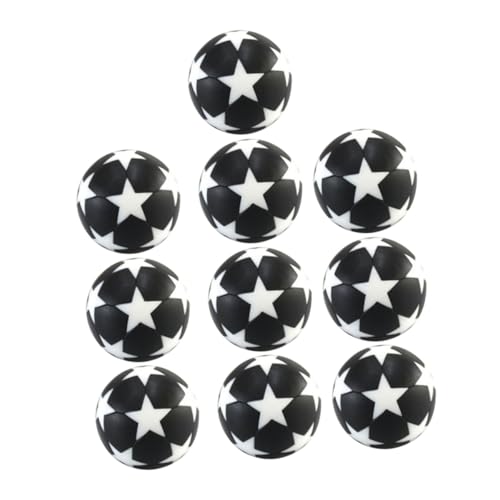 UPKOCH 10 Stück Mini Fußbälle Schwarz Weiße Tischfußball Zubehör mit Sternmuster für Tischspiele und Kleine Räume UPKOCH 10 Stück Mini Fußbälle Schwarz Weiße Tischfußball Zubehör mit Sternmuster für Tischspiele und Kleine Räume von UPKOCH