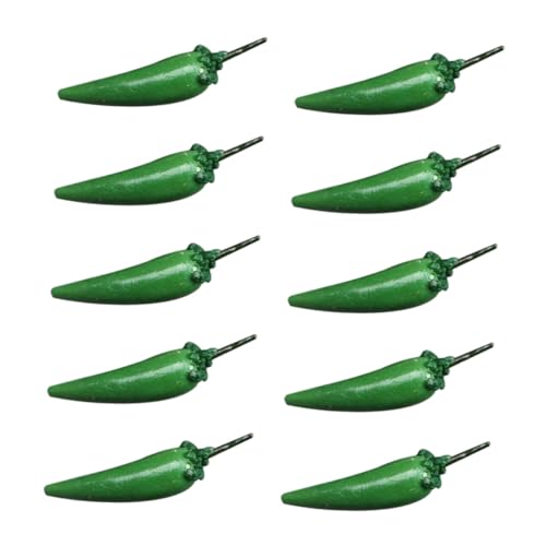 UPKOCH 10 Stück Mini-Gemüsemodell Mini-Essen Chili-Dekorationen gefälscht Miniaturen mini mini Toys Mini Apartment Decoration Mini-Dinge Simulation Pfeffer Harz Green UPKOCH 10 Stück Mini-Gemüsemodell Mini-Essen Chili-Dekorationen gefälscht Miniaturen mini mini Toys Mini Apartment Decoration Mini-Dinge Simulation Pfeffer Harz Green von UPKOCH