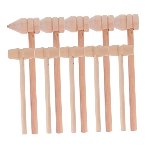 UPKOCH 10 Stück Mini Holzhammer für Teiliges mit Kleinen Hämmern Sicher und Praktisch für Handtraining und Kreative Spiele UPKOCH 10 Stück Mini Holzhammer für Teiliges mit Kleinen Hämmern Sicher und Praktisch für Handtraining und Kreative Spiele von UPKOCH