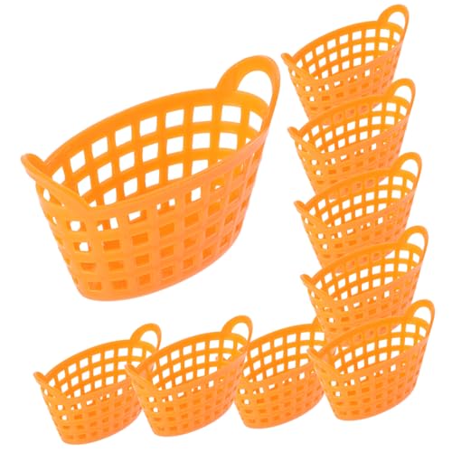 UPKOCH 10 Stück Mini Körbe Spielzeugkörbe Mit Griff Aufbewahrungskörbe Aufbewahrungsbehälter Aus Weide Kleiner Wäschekorb Weidenkörbe Wäschekorb Faltbar Kunststoff Orange UPKOCH 10 Stück Mini Körbe Spielzeugkörbe Mit Griff Aufbewahrungskörbe Aufbewahrungsbehälter Aus Weide Kleiner Wäschekorb Weidenkörbe Wäschekorb Faltbar Kunststoff Orange von UPKOCH