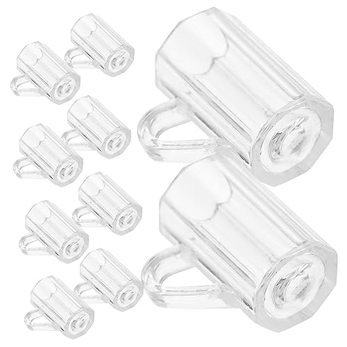 UPKOCH 10 Stück Miniartikel für Puppen bierbecher biergläser bumbsbar verkleidung passenge Decor Puppensachen Minitasse für Puppen Mini-Tassen Miniatur-Puppenhauszubehör Abs Transparent von UPKOCH
