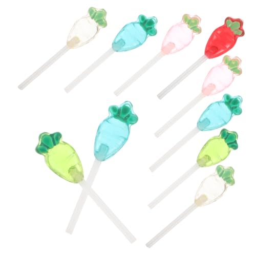 UPKOCH Mini-Lollipop-puppenmodell-Szene 10-teilige Miniatur-Lollipop-Sets Für Puppenhaus Und Miniatur-simulationsmodell Robuste Details von UPKOCH