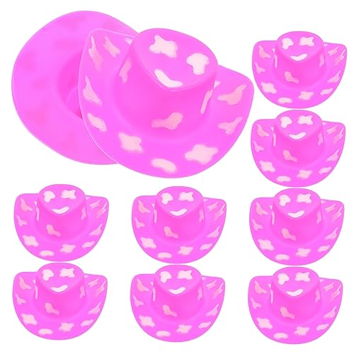 UPKOCH 10 Stück Minihüte zum Basteln Miniatur weißer Hut Schüttgut winzig Hut Frauen kinderspielzeug Cute Decor Toys Plastikhut kleine Hütchen zum Basteln Hut- von UPKOCH