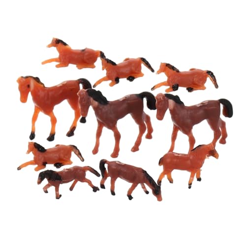 UPKOCH 10 Stücke Bunte Statue Tier Ornament Kunststoff Figurine Simulation Tier Wohnkultur Desktop Decor von UPKOCH