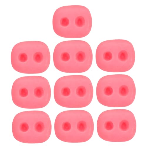 UPKOCH 10 Stück Puppen Schweinenasen Zubehör Kleine Mini Simulation Mini Für Bühnenrequisiten Puppenzubehör Winzige Miniatur Kniffliger Kunststoff Rosy von UPKOCH